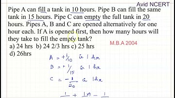 Pipe A can fill a tank in 10 hours. Pipe B can fill the same tank in 15 hours. Pipe C can empty the