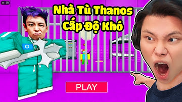 [ROBLOX] JAYGRAY TRỐN THOÁT KHỎI NHÀ TÙ THANOS SQUID GAME CẤP ĐỘ KHÓ💜THỬ THÁCH LÍNH TRÒ CHƠI CON MỰC