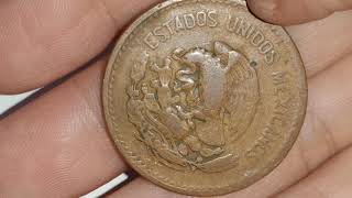 20 centavos Mexico coin bronze 1945 review and valueation