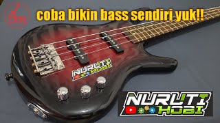 coba bikin bass sendiri yuk!! (DIY BASS 🎸 ELEKTRIK by Boys Guitar)