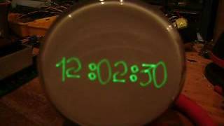 Oscilloscope scope clock OSC4.7 oscillator adjustment.