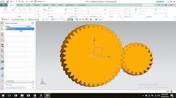 motion of helical gear | in NX 10.0
