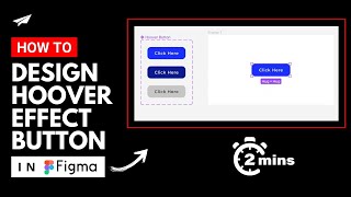 Design Hoover Button in Figma in 2 Minutes | Figma Tutorial | Tekglide