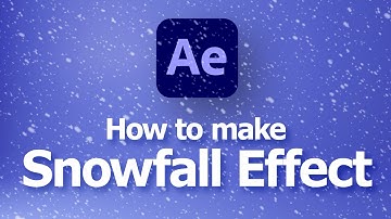 How to make snowfall in After Effects