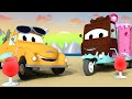 Конфетная машинка Кэри - Автомойка Эвакуатора Тома в Автомобильный Город 💧 детский мультфильм