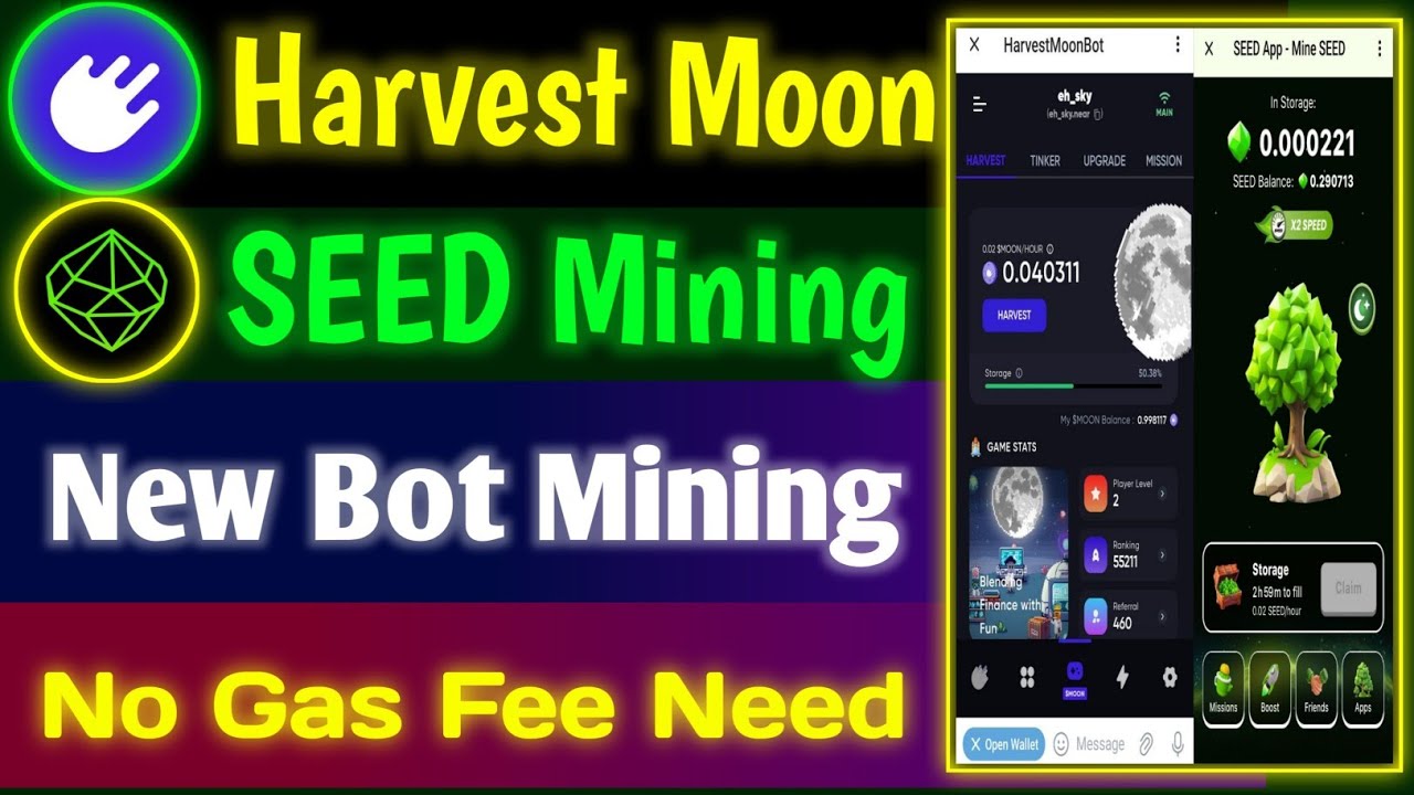 Harvest Moon Mining & SEED Mining | Don't miss free Potential Telegram ...