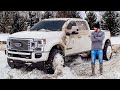 $100,000 F450 Throws Snow Better Than A Snow Blower