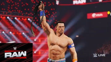 WWE 2K25: John Cena vs Dominik Mysterio WWE Intercontinental Championship | WWE Raw Highlights Today