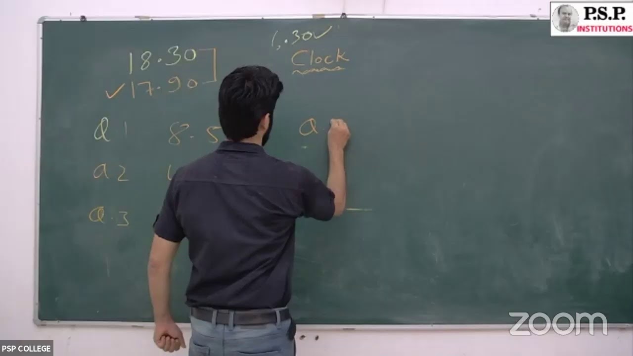 REASONING CLASS (CLOCK PART1) (BSTC/PTET) YouTube