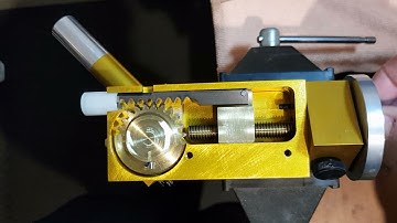 Facetron faceting machine internal mechanism - angle dial