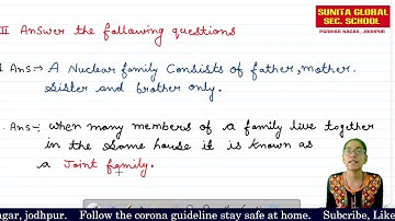 class 3 EVS chapter 2 Family Similarties Question Answers Part 1 by kavita Choudhary