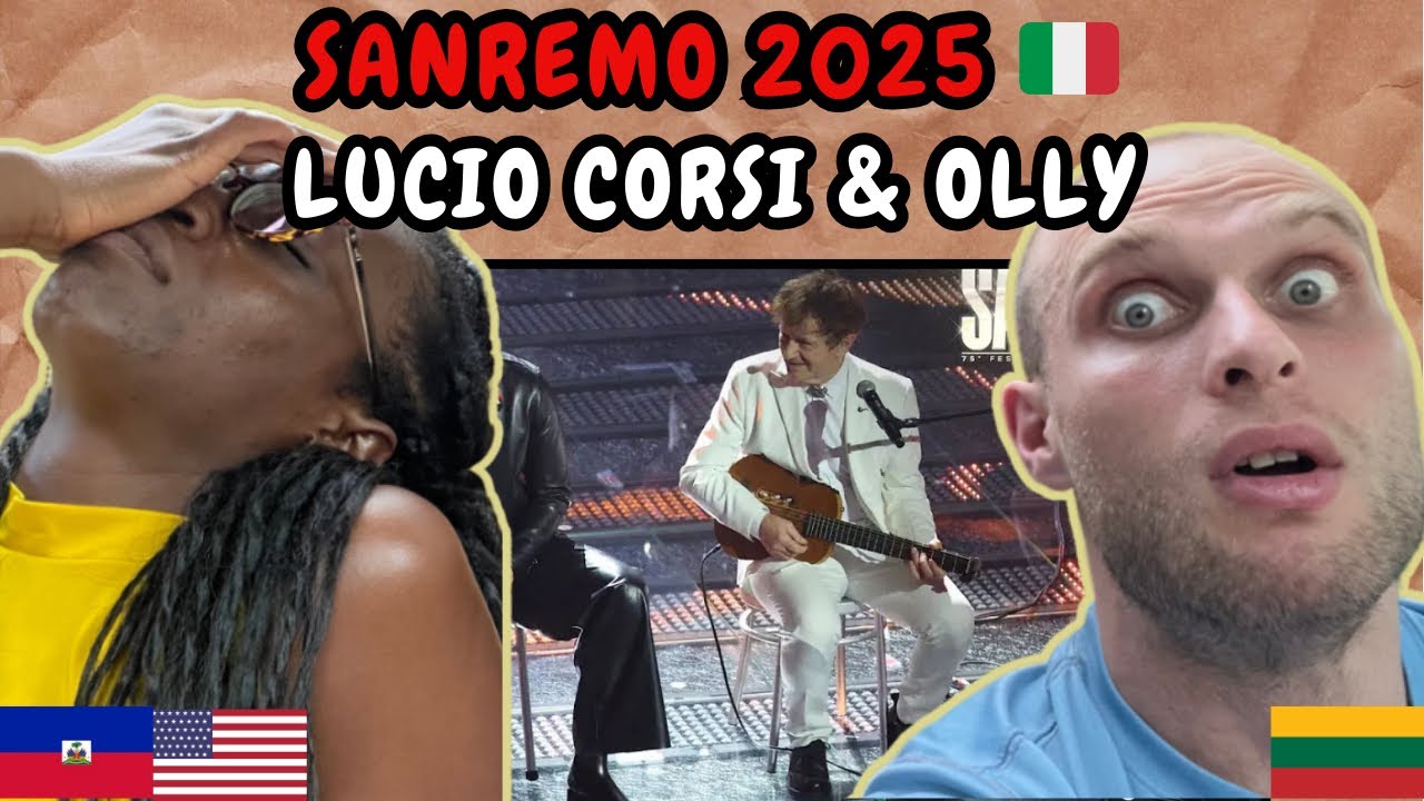 REACTION TO Sanremo 2025: Lucio Corsi/Topo Gigio - Nel Blu, Dipinto Di Blu & Olly/Goran Bregović