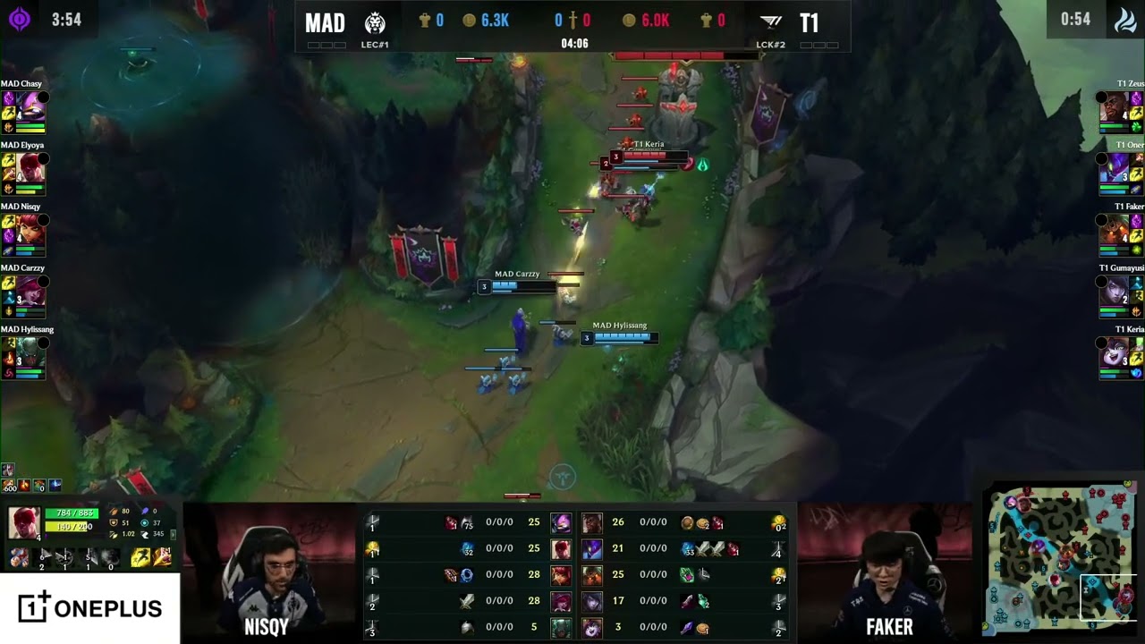 Elyoya starts off MAD vs T1 with a double kill