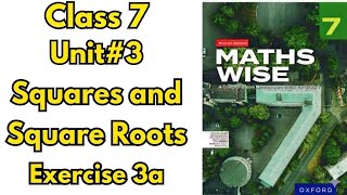  Maths Wise Unit 3| Exercise 3a| Squares and Square root | Full Solution | Maths Wise Profile