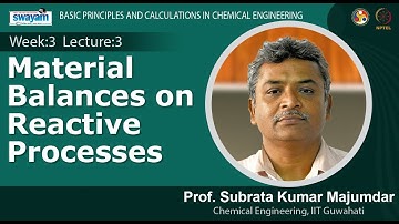 Lec 9: Material balances on reactive processes