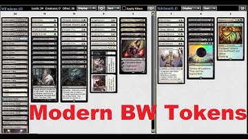 Modern Challenge BW tokens, Round 6 vs Grixis Death