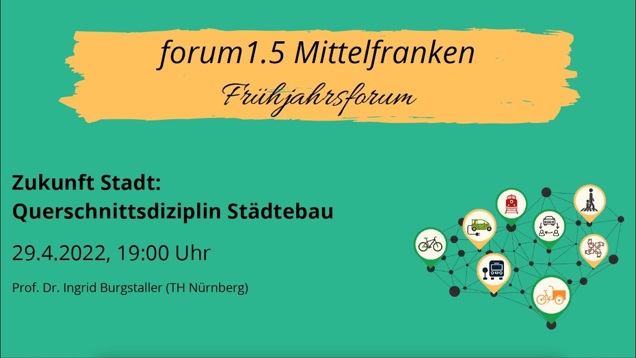 Zukunft Stadt: Querschnittsdisziplin Städtebau | Vortrag und Diskussion