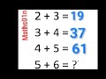 The trucky math puzzle Can you solve this?🔥💥✅#mathquiz,#mathpuzzle