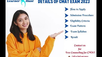 Details Counseling about CMAT Exam #Syllabus#Exam#pattern #topmabacolleges