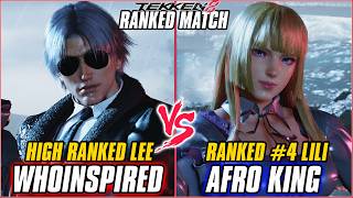 TEKKEN 8 - WHOINSPIRED (High Ranked Lee) vs AFRO KING (Ranked #4 Lili) - T8 RANKED MATCHES
