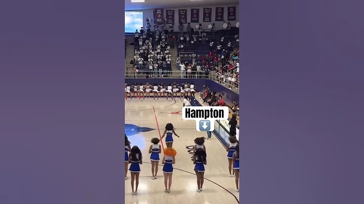Hampton 💙⚓️🤍 vs Howard ❤️🦬💙 Cheer
