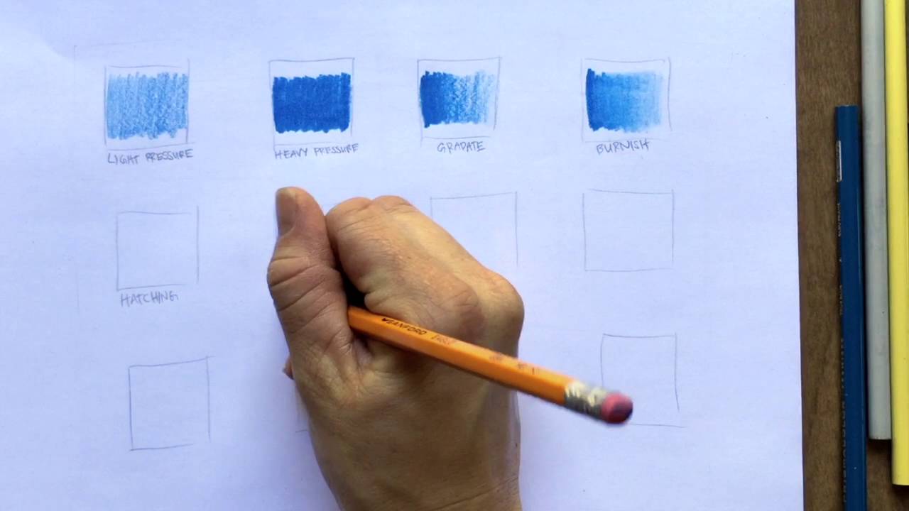 12 Simple Colored Pencil Techniques YouTube