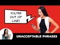 10 English Phrases for Unacceptable Behaviour