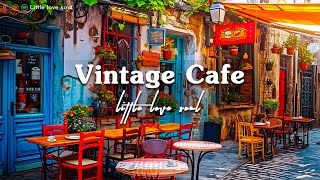 Vintage Latin Cafe with Outdoor Coffee Shop Ambience | Relaxing Bossa Nova Music to Start Your Day