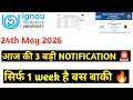 IGNOU LAST CHANCE FOR JUNE 2026 EXAMS #livestream