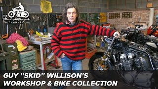Inside Guy "Skid" Willison's workshop & his classic bike collection