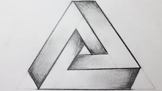 Como dibujar el triangulo imposible
