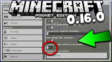 MINECRAFT PE 0.16.0 - HIDDEN SETTINGS MENU - MCPE 0.16.0 Developer Features
