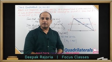 ABCD is a trapezium in which AB || DC, BD is a diagonal and E is the mid-point of AD. A line is