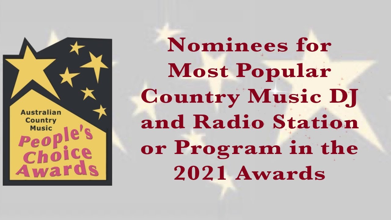 Australian Country Music Peoples Choice Awards... Most Popular DJ and
