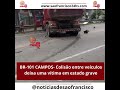 Colisão frontal na BR-101 deixa vítima