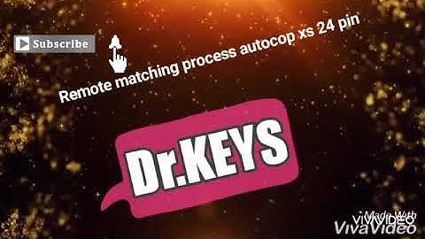 Autocop xs/DX remote matching 24 pin module