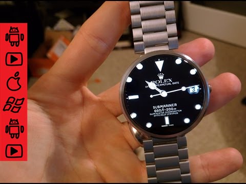 rolex watch face moto 360