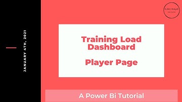 Creating Your Very Own Training Load Monitoring Dashboard with PowerBi