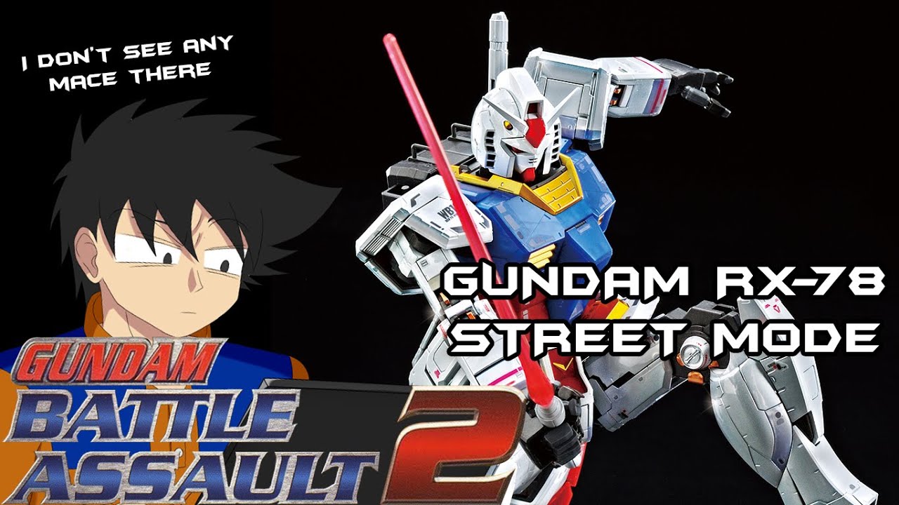 I AM GUNDAM WITH GIANT SPIKY MACE | Gundam Battle Assault 2 PS1 | Rx-78 Street Mode