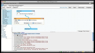 Yahoo Pipes Debugger Demo