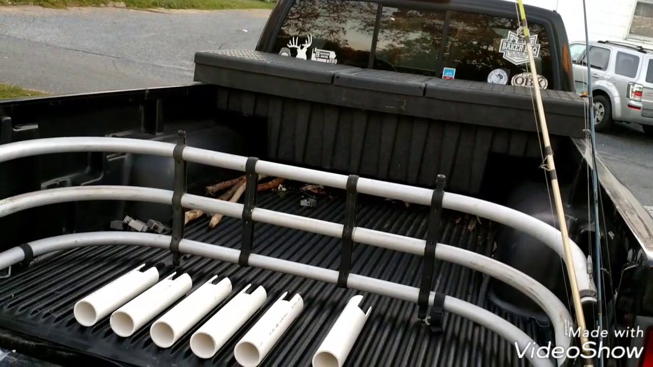 DIY Fishing Rod Holder for Truck Bed