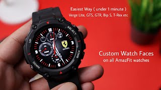 How to Download AMAZING Watchfaces on ALL AmazFit Smartwatches: For Verge, TRex, Bip S, GTS, GTR etc screenshot 4