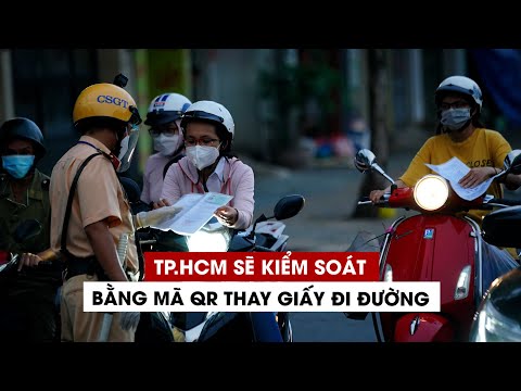 Video Công an TP.HCM sẽ kiểm soát bằng mã QR thay giấy đi... - youtube