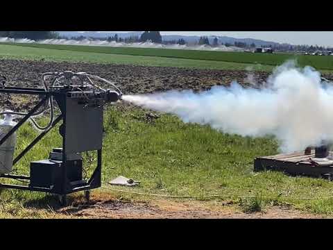 Ronald Rocket Engine Hot-Fire Test – 4/15/21 – Closeup