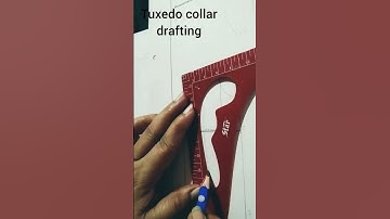 Tuxedo collar drafting pattern #fashiondesign #mamtasgoodlife