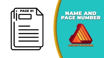 How to add both name and page number in Affinity publisher