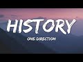 One direction  history lyrics