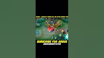 ARGUS :  LANCELOT GONNA KILL ME AFTER SEEING THIS - Best Argus Side Lane Build -  MLBB