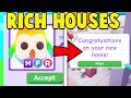 Trading for HOUSES in RICH Adopt Me Servers!