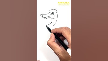 How to Draw A Angry Duck Easy Step by Step #shorts#howtodraw#duck#animaldrawing
